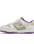 Side of the Nike Dunk Low Union Passport Pack Court Purple sneakers