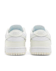 Heels of the Nike Dunk Low Retro (W) Coconut Milk (DD1503-121) in Sail and Coconut Milk White.