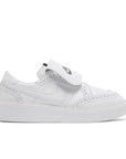 Side of the Nike Kwondo 1 G-Dragon Peaceminusone Triple White sneakers in white
