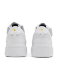 Heel of the Nike Kwondo 1 G-Dragon Peaceminusone Triple White sneakers in white