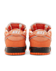 Heels of Nike SB Dunk Low Concepts Orange Lobster in Orange.