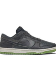 Side of the Nike Dunk Low Swoosh Shadow Iron Grey sneakers in grey