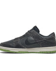 Side of the Nike Dunk Low Swoosh Shadow Iron Grey sneakers in grey