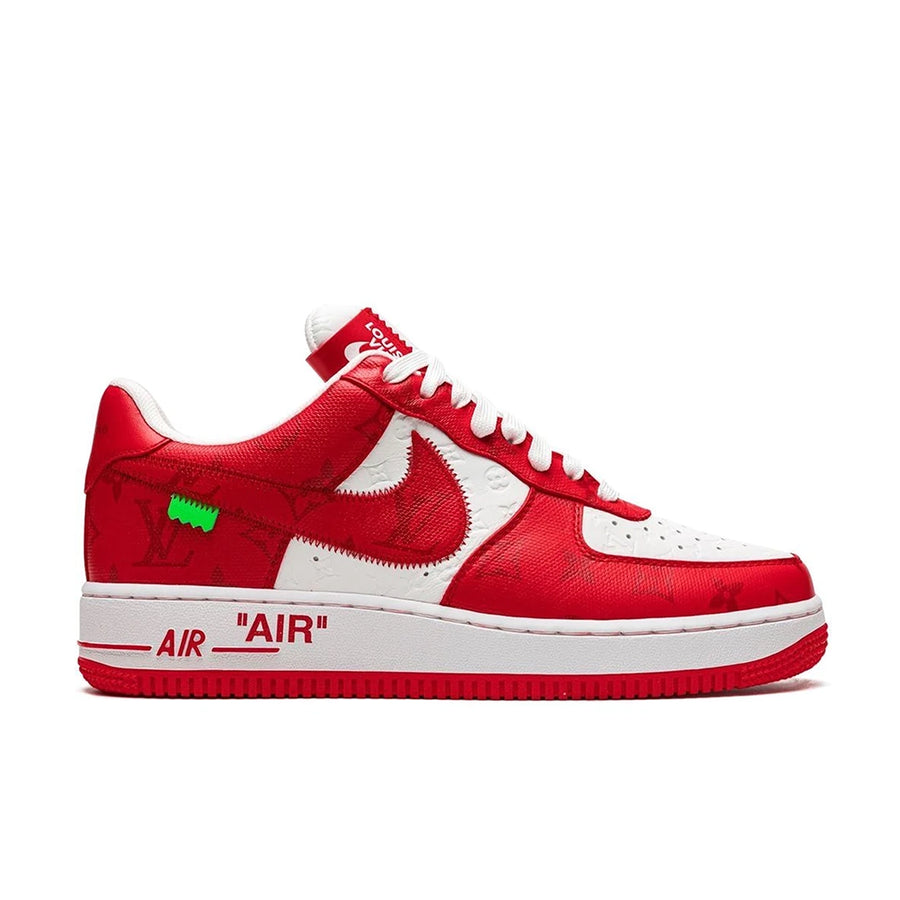Louis Vuitton Nike Air Force 1 Low By Virgil Abloh White Red | VIP